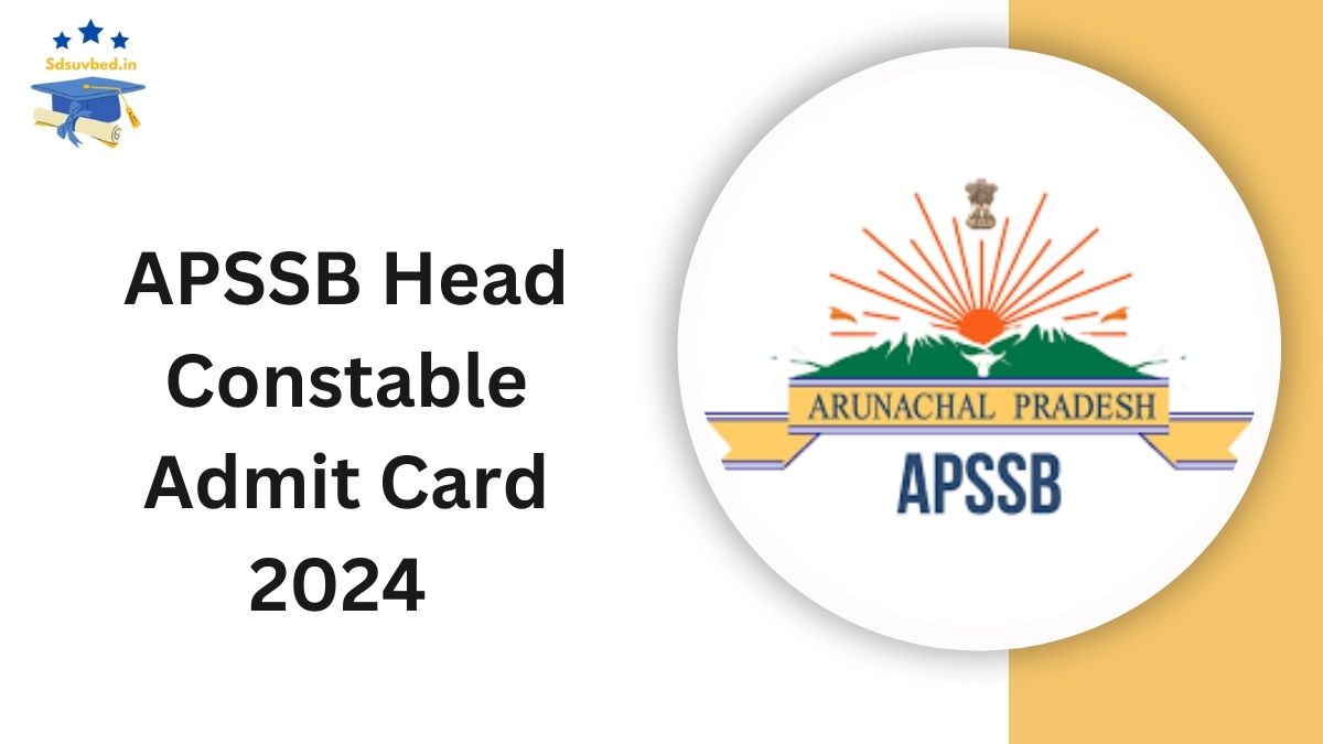 APSSB Head Constable Admit Card