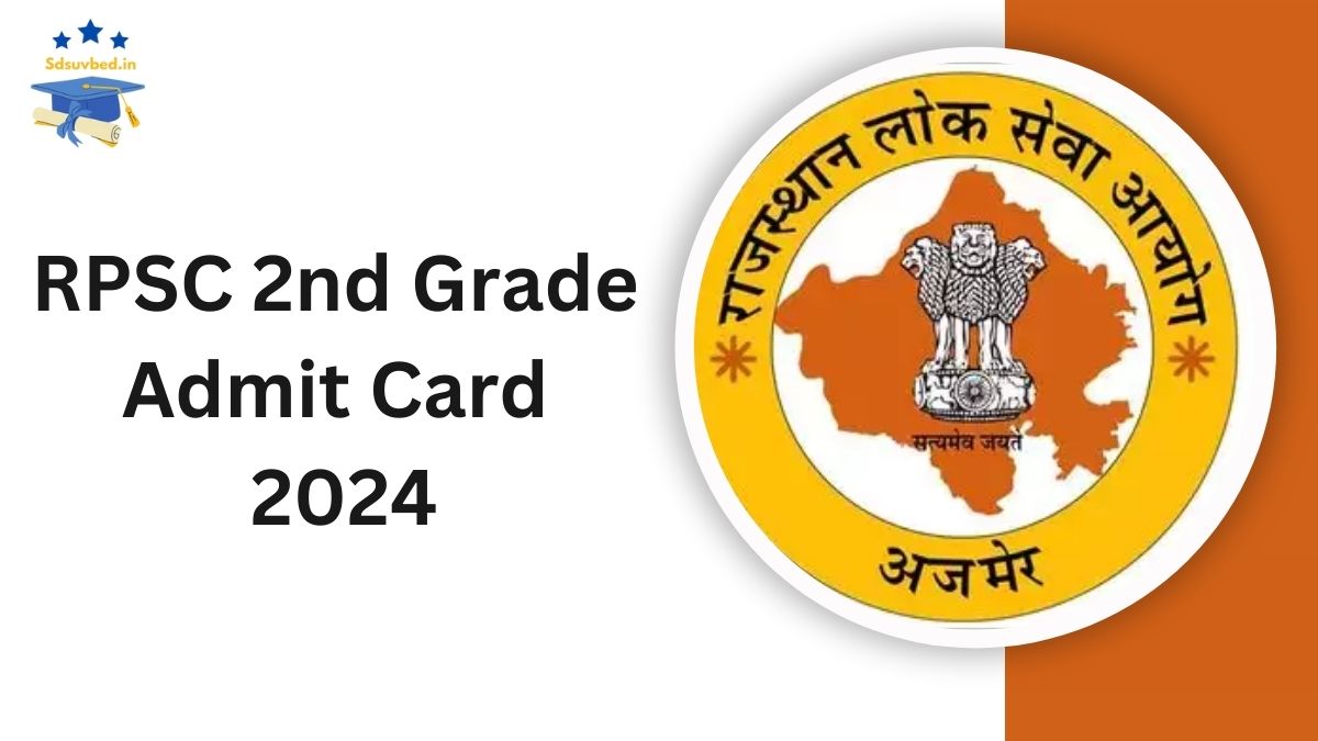 RPSC 2nd Grade Admit Card 2024 Released