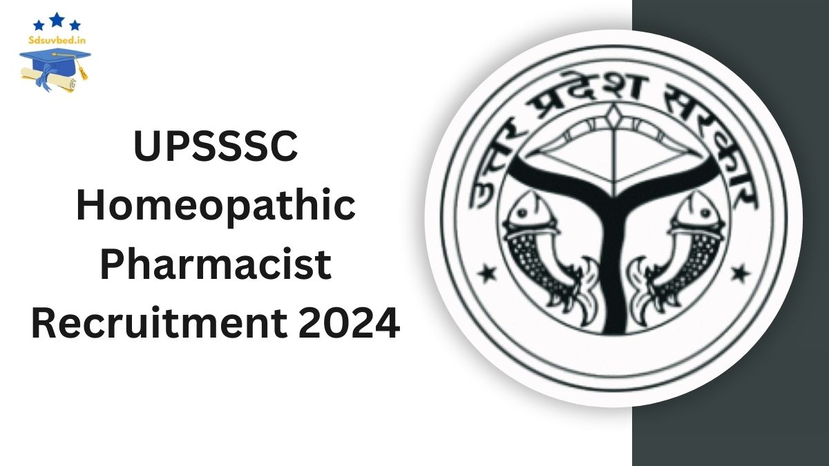 UPSSSC Homeopathic Pharmacist Recruitment