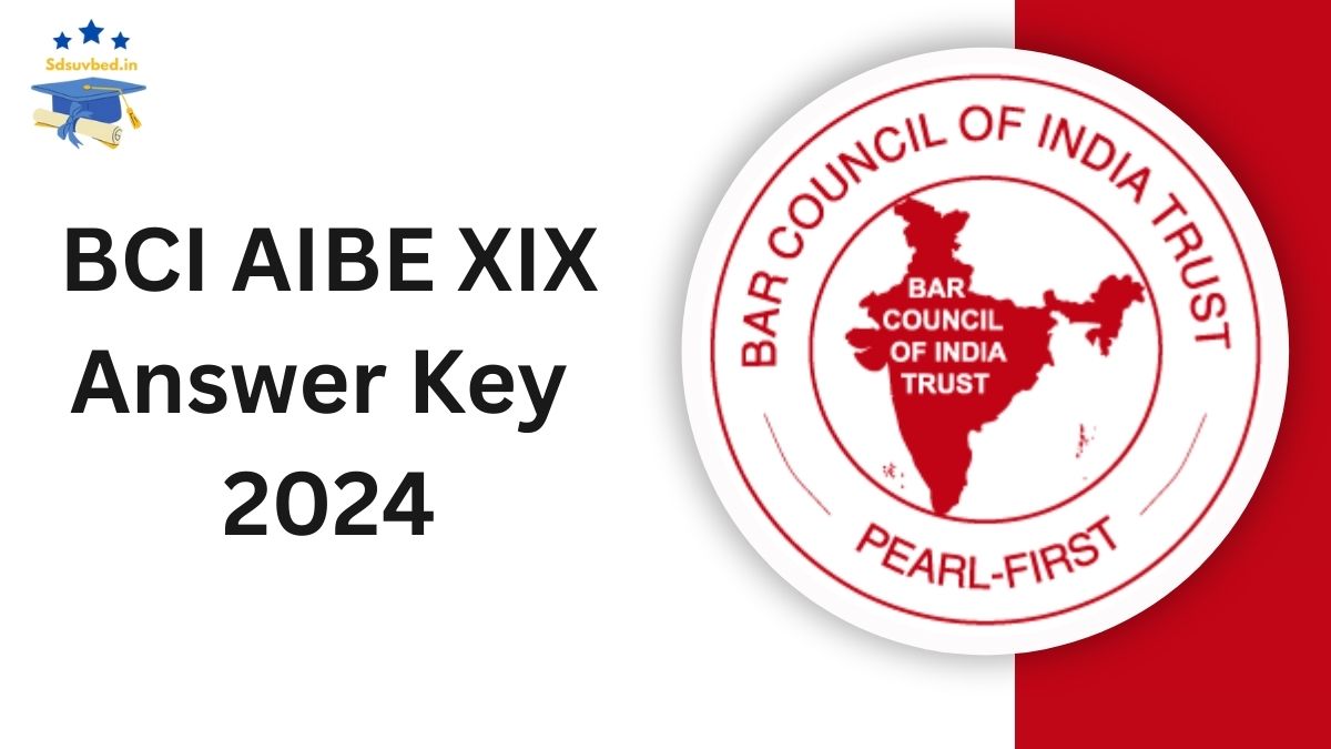 BCI AIBE XIX 2024: Answer Key Out