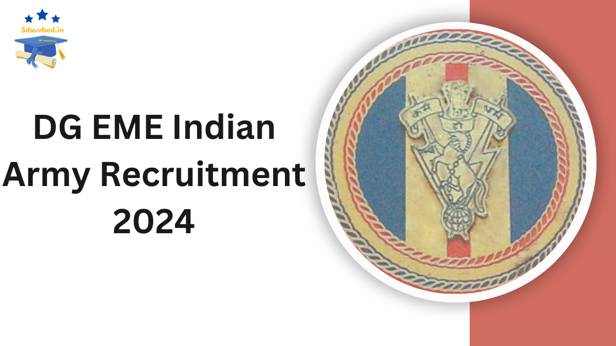 DG EME Indian Army Recruitment