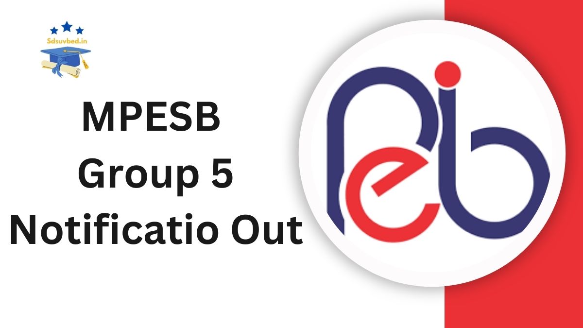 MPESB Group 5 Notification Out