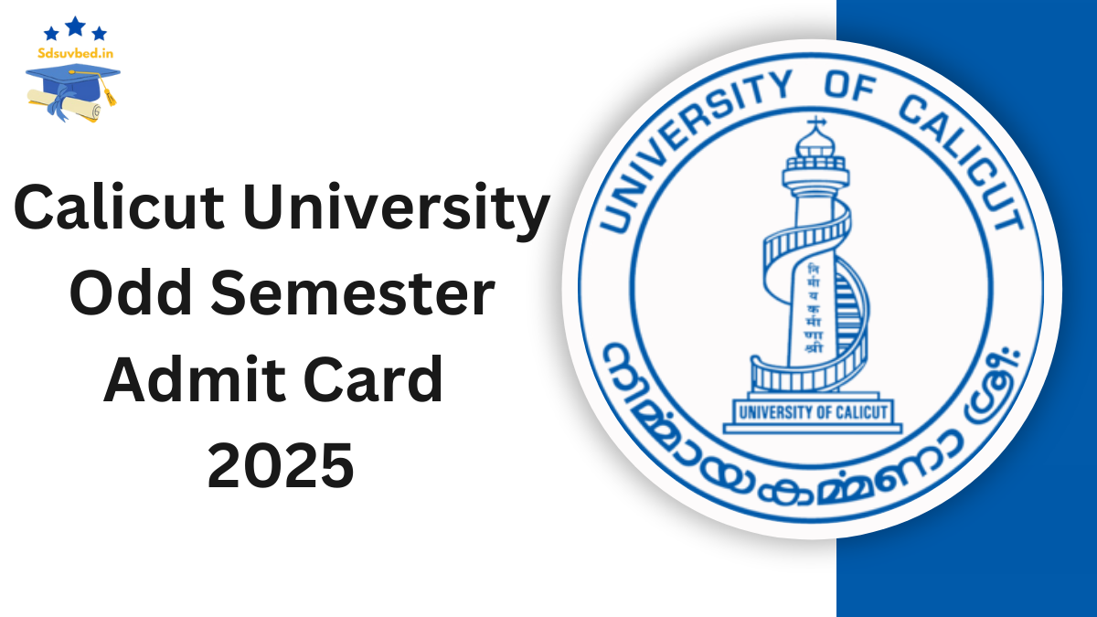 Calicut University Odd Semester Admit Card