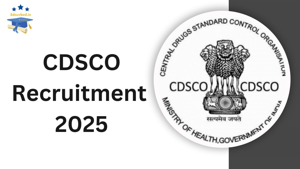 CDSCO Recruitment 2025