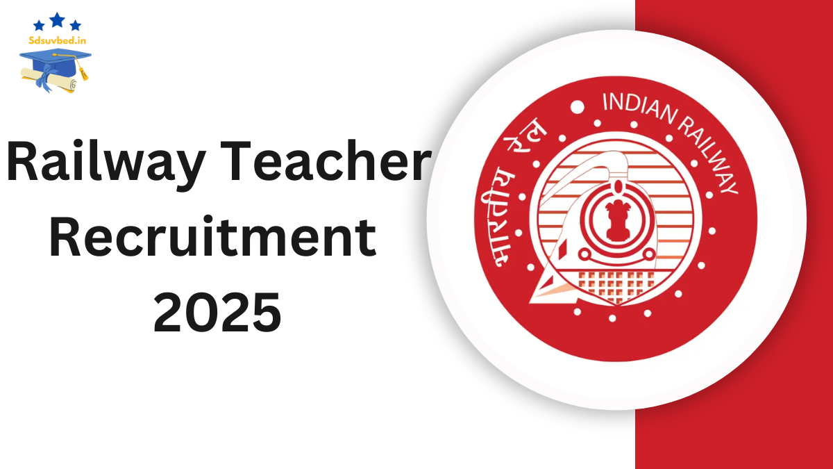 Railway Teacher Recruitment 2025: Apply Online for 1036 Posts, Check Eligibility