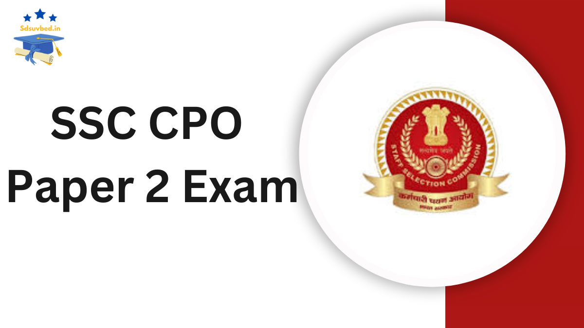 SSC CPO Paper 2 Exam