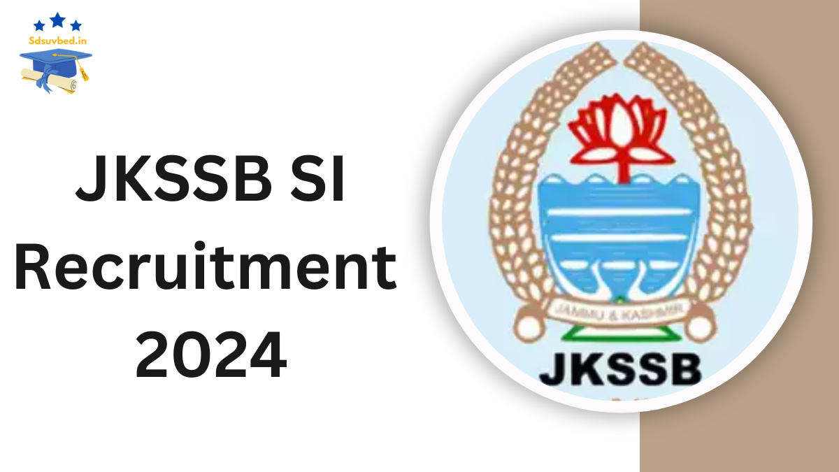 JKSSB SI Recruitment 2024