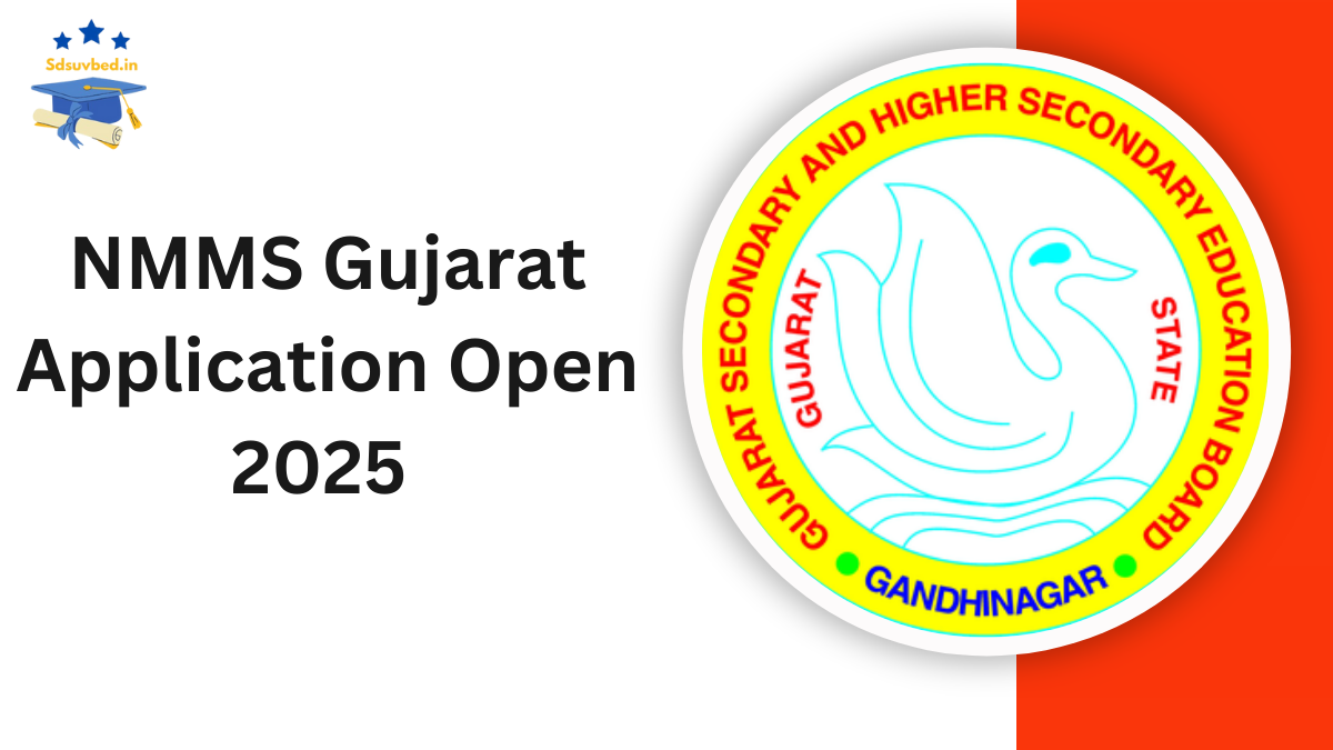 NMMS Gujarat 2025 Application Open