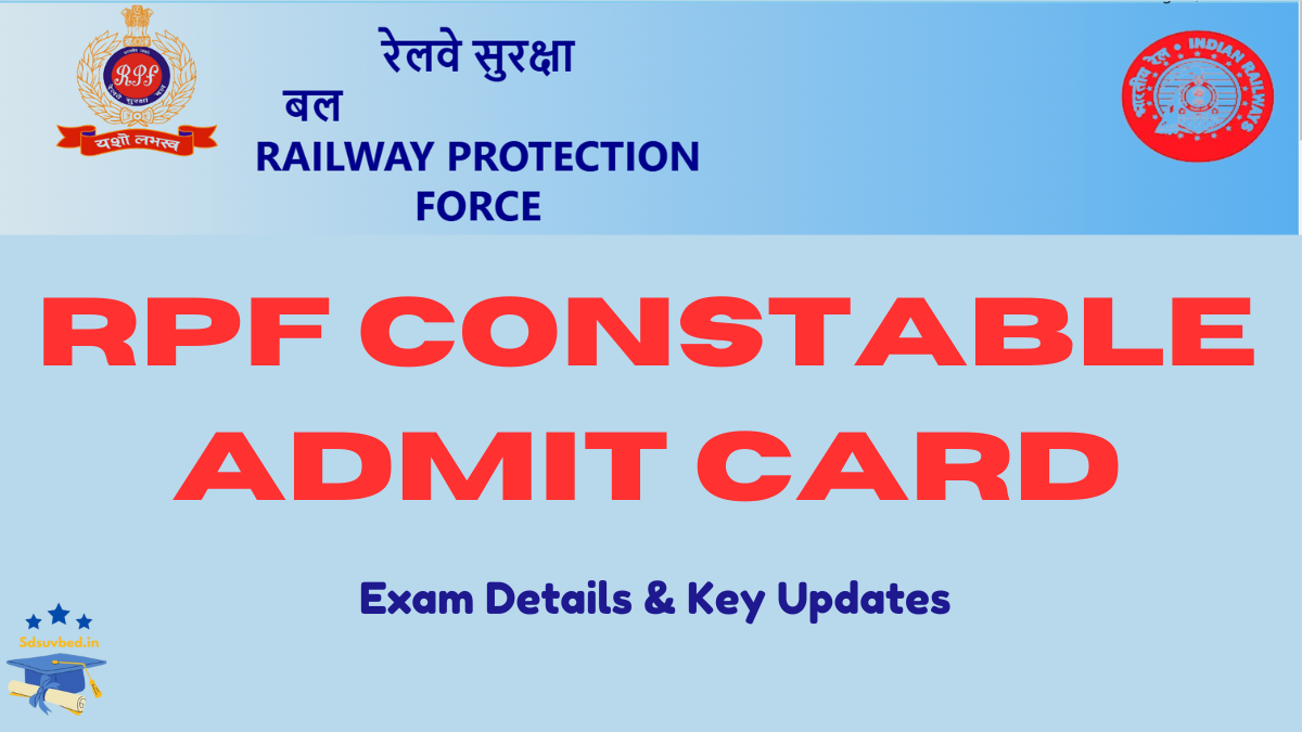 RPF Constable Admit Card