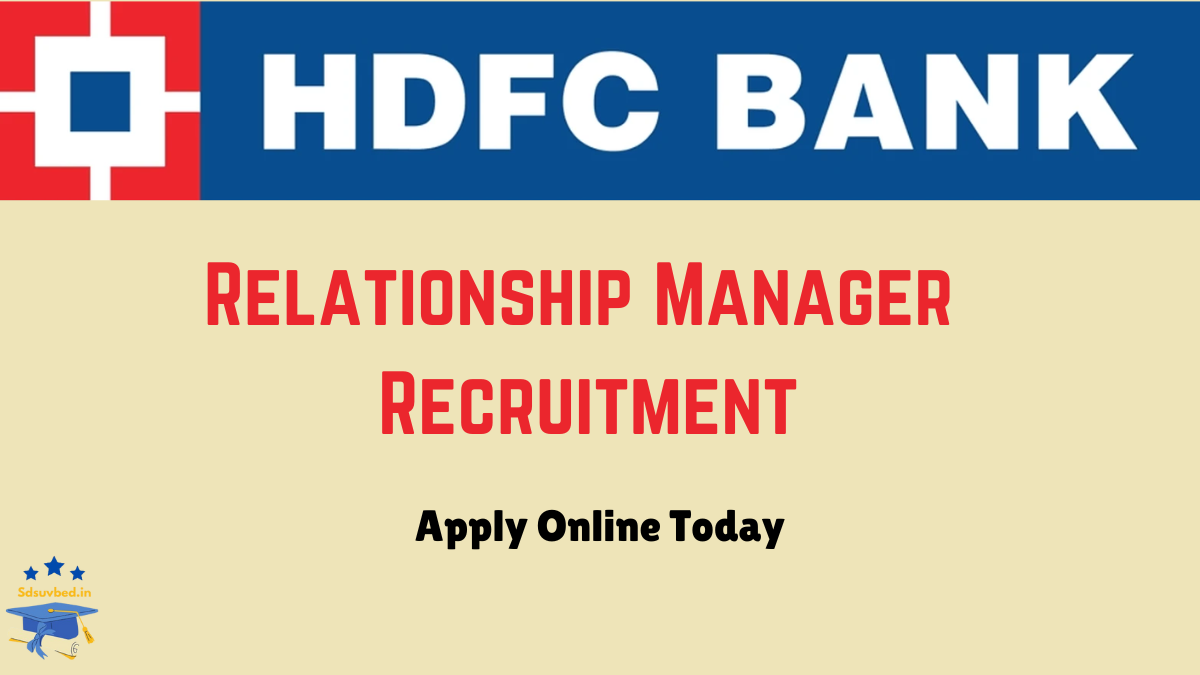 HDFC Bank Relationship Manager Recruitment