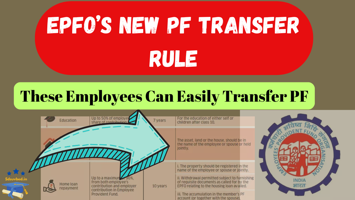 EPFO’s New PF Transfer Rule