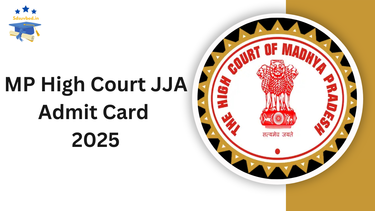 MP High Court JJA Admit Card 2025