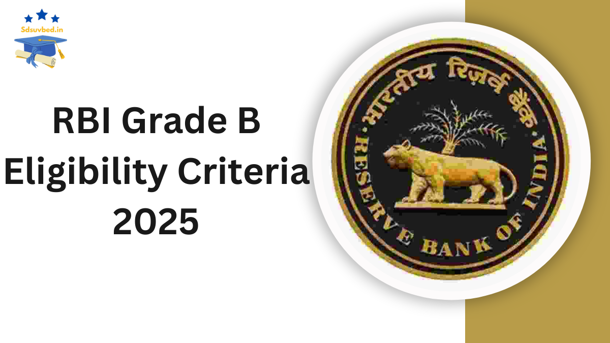 RBI Grade B Eligibility Criteria 2025