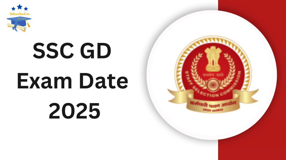 SSC GD Exam Date 2025